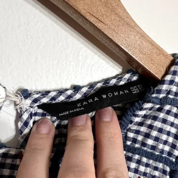 Zara Seersucker Dress LAST CALL - Picture 2 of 4